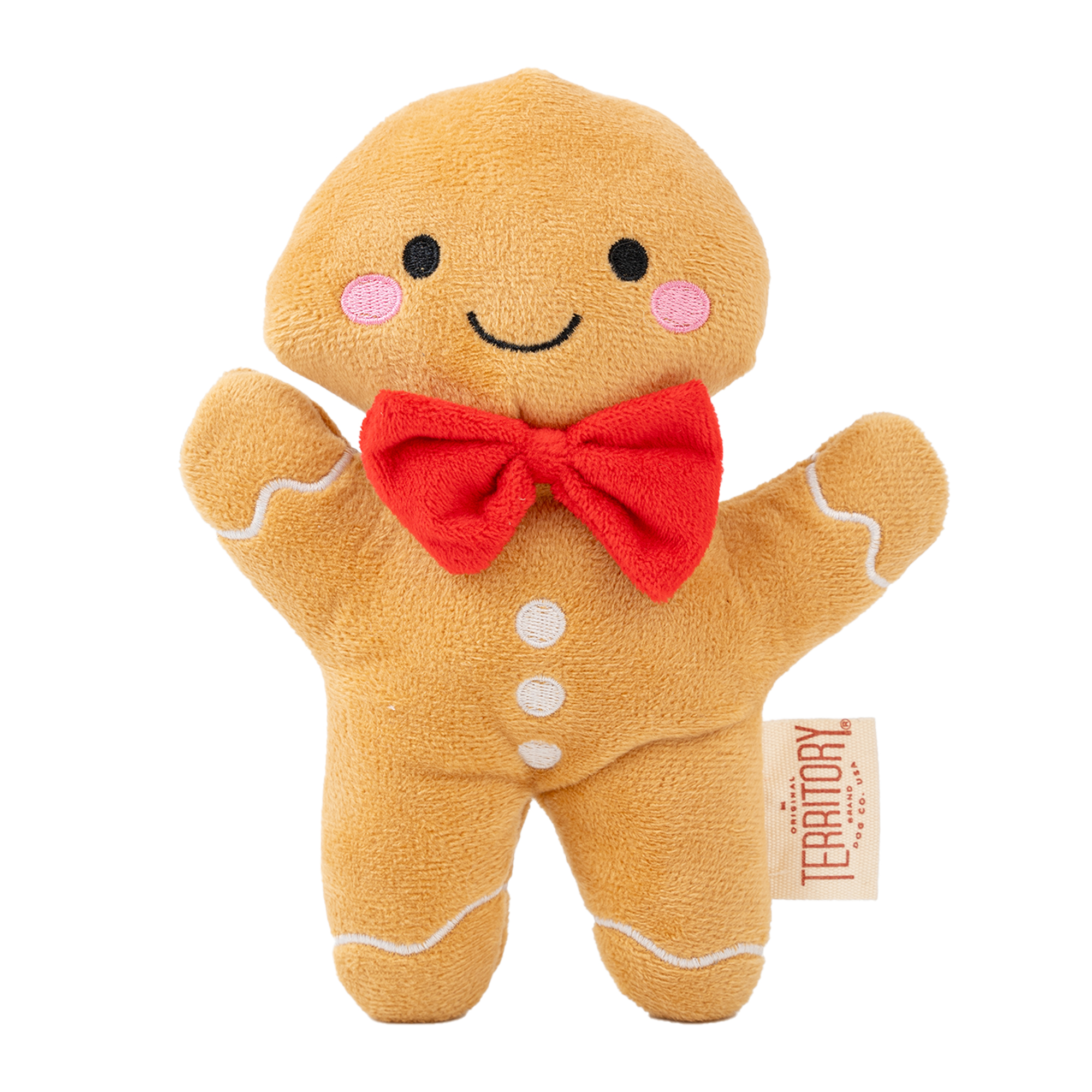 Territory-Plush Gingerbread Holiday Dog Toy
