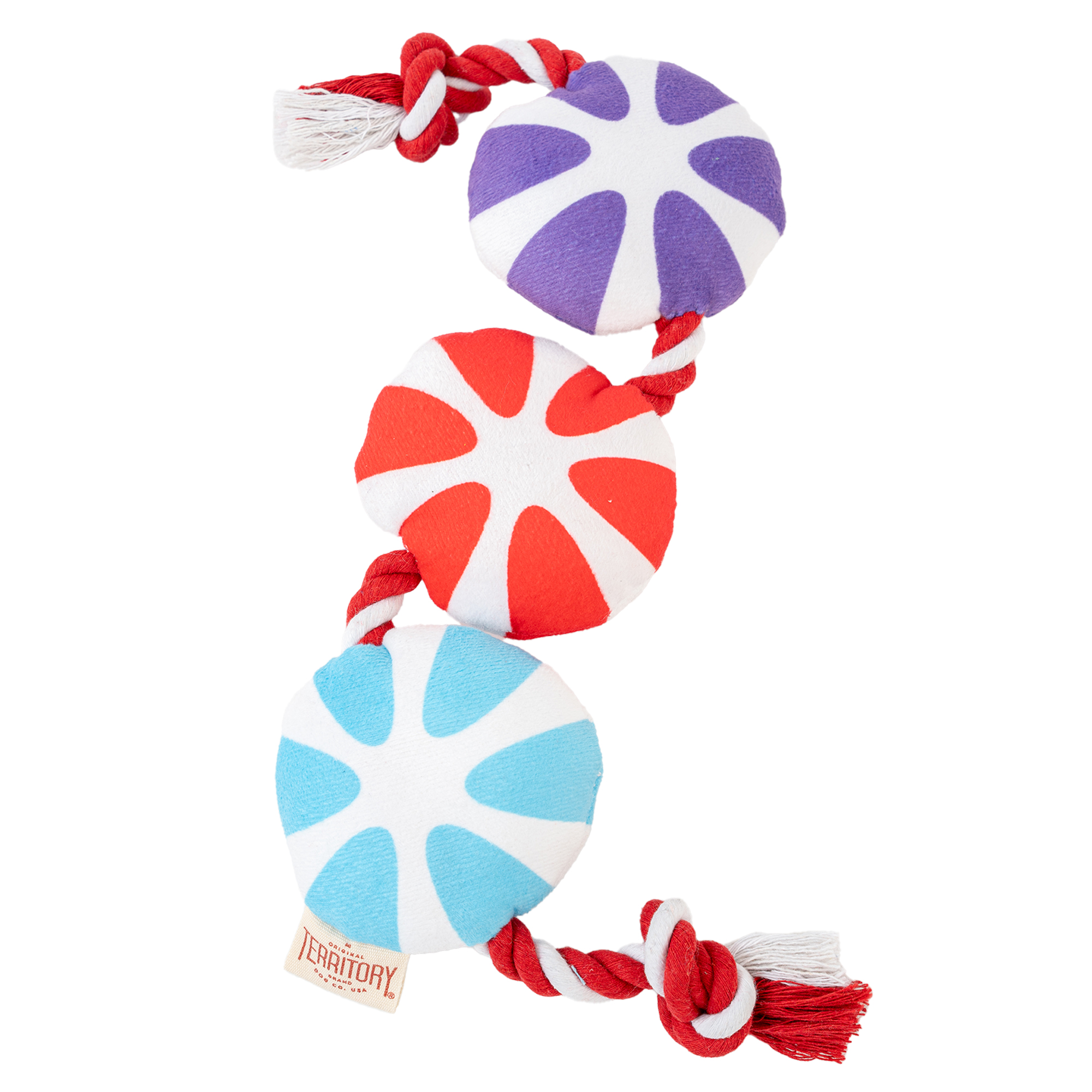 Territory-Rope Candy Cane Holiday Dog Toy