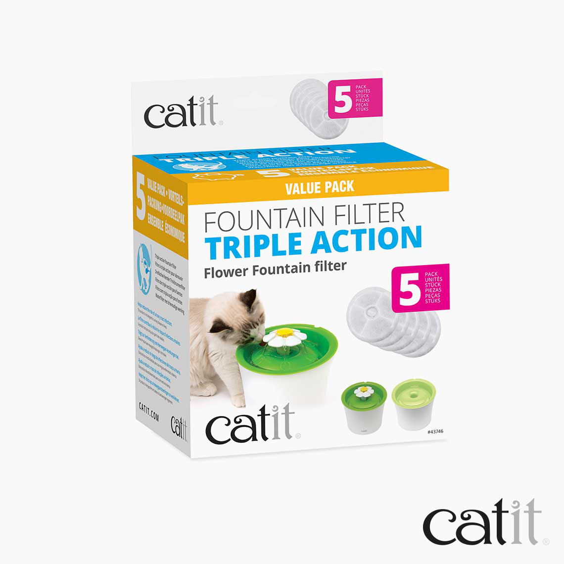 Catit-Triple Action Drinking Fountain Filter