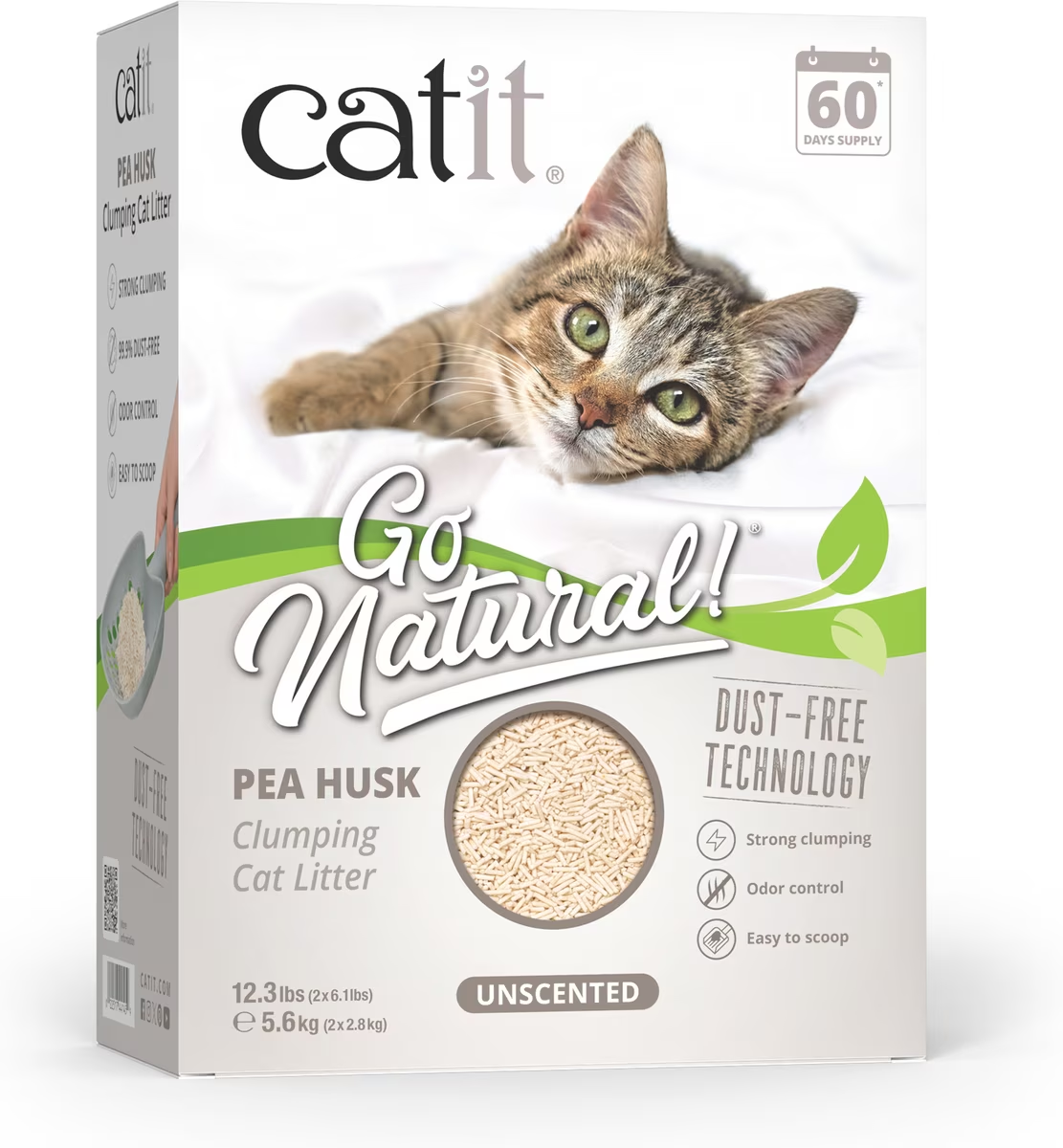 Catit-Pea Husk Litter - Unscented