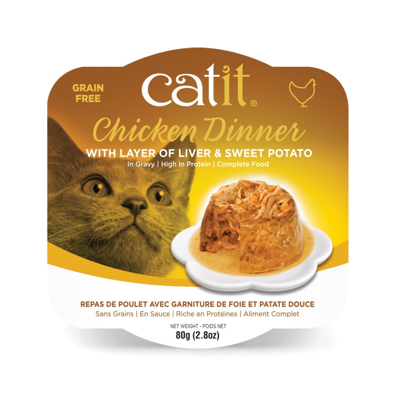 Catit-Chicken Dinner with Liver & Sweet Potato Grain Free Wet Cat Food