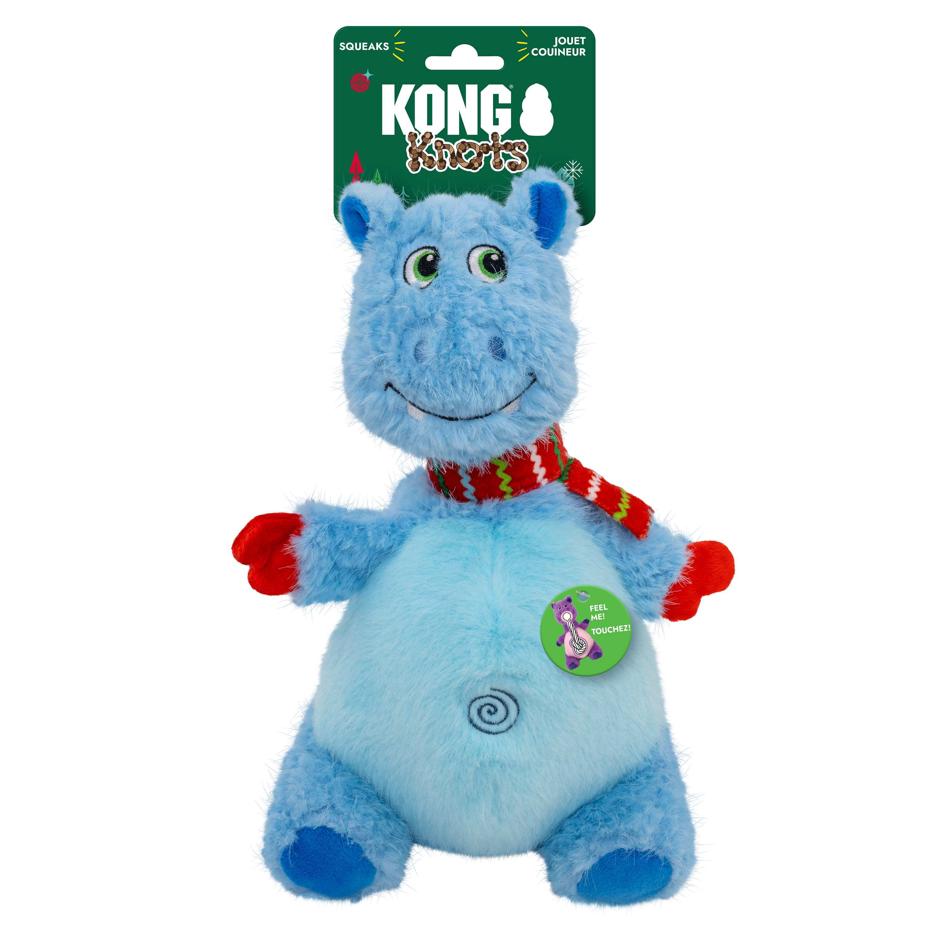 Kong-Knots Hippo Holiday Toy for Dogs