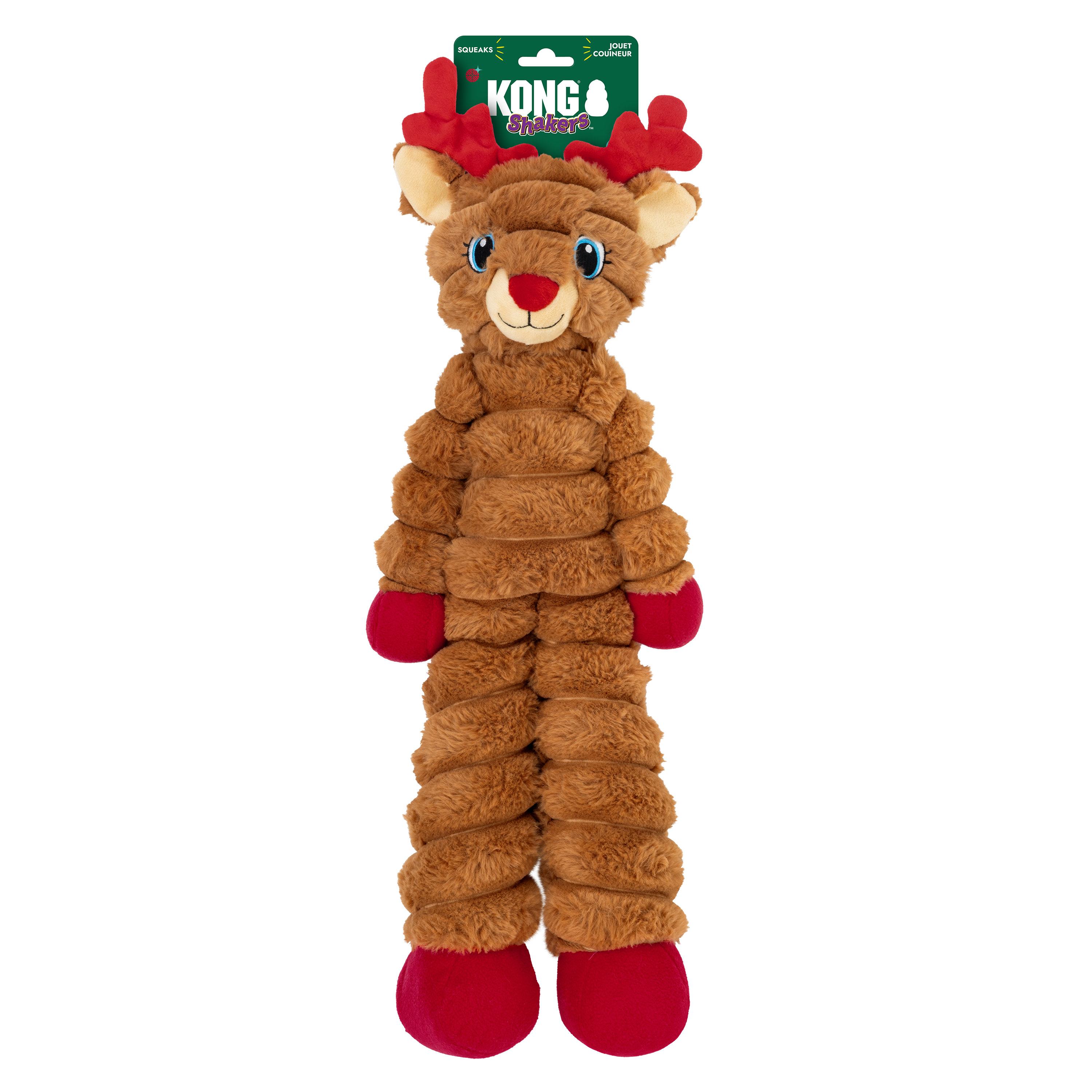 Kong-Shakers Reindeer Holiday Toy for Dogs