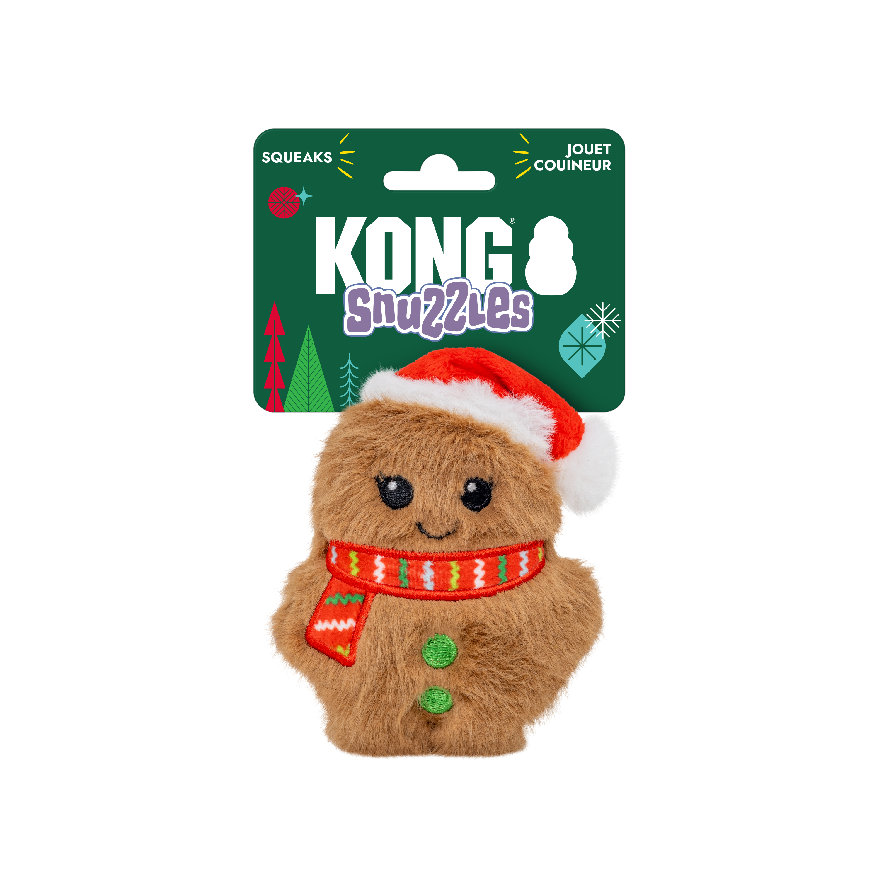 Kong-Snuzzles Gingerbread Holiday Toy for Dogs