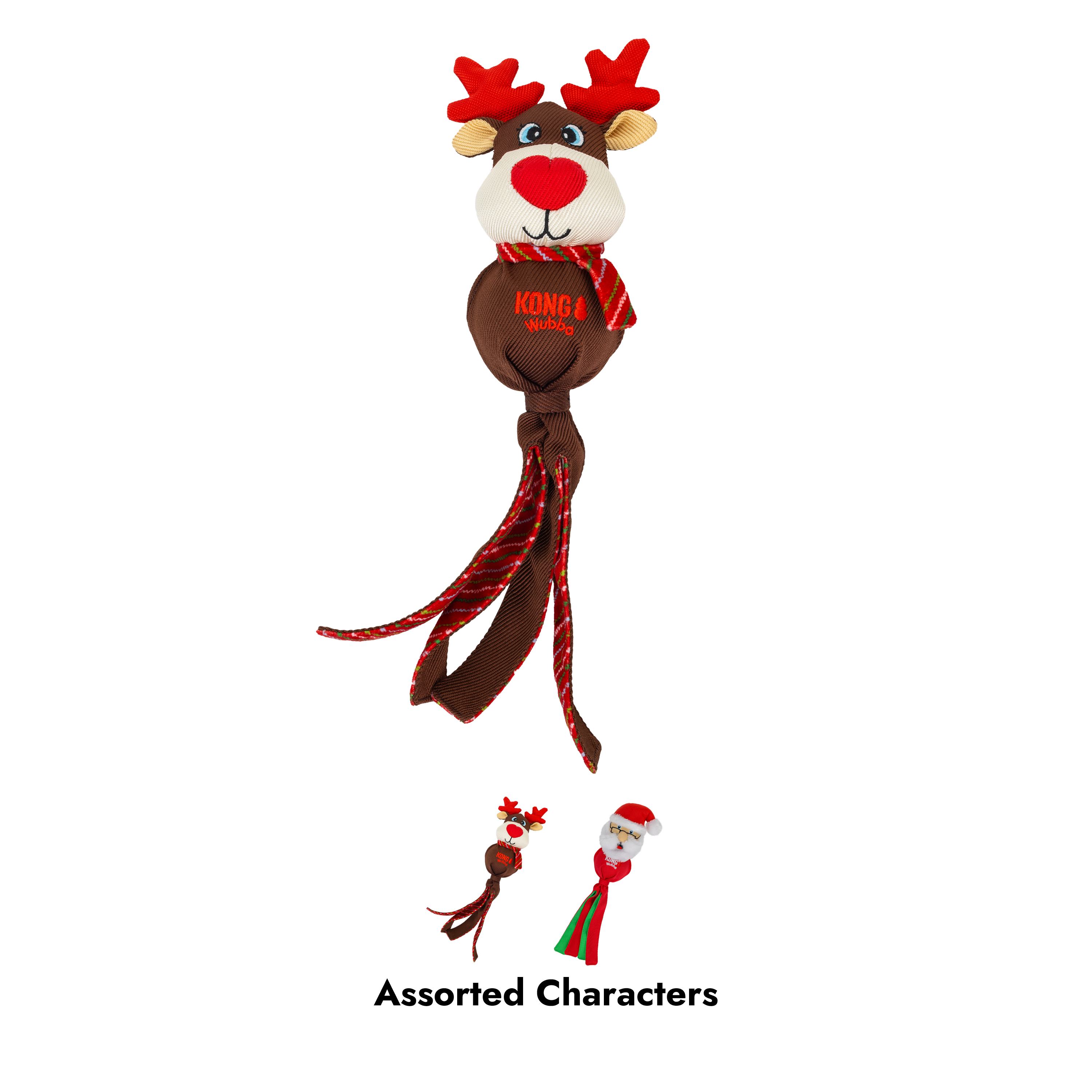 Kong-Wubba Santa Holiday Toy for Dogs