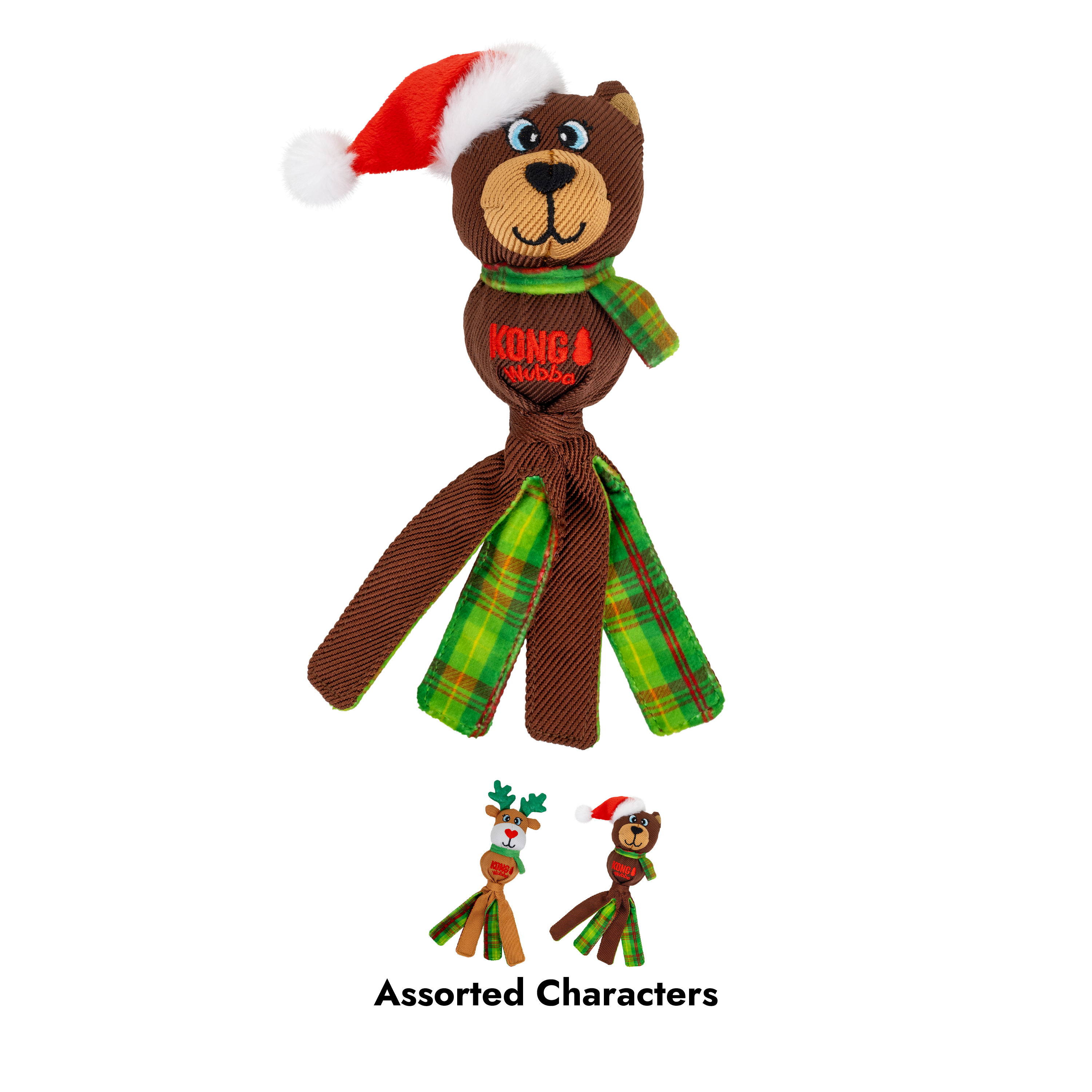 Kong-Wubba Bear Holiday Toy for Dogs