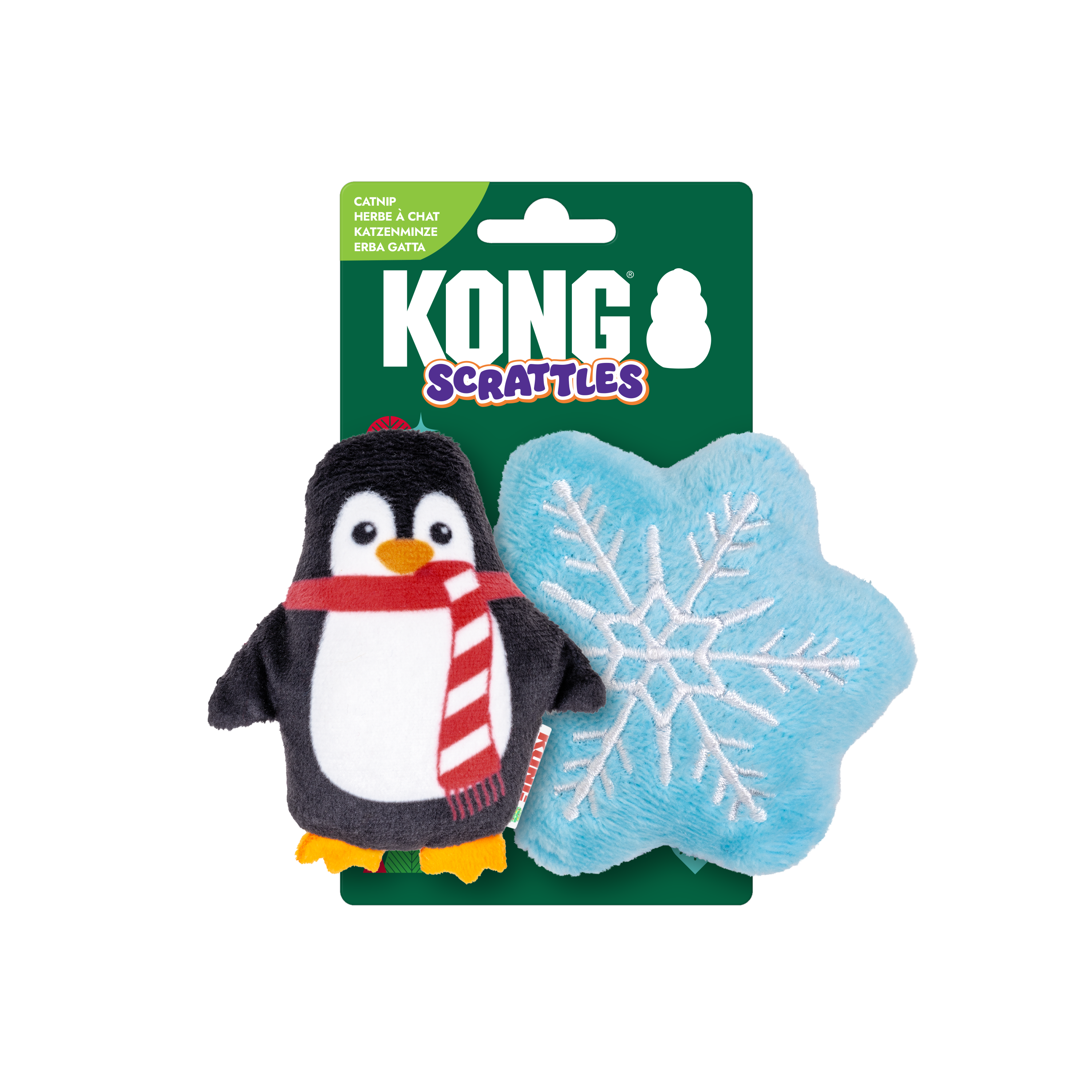 Kong-Scrattles Penguin Holiday Toy for Cats