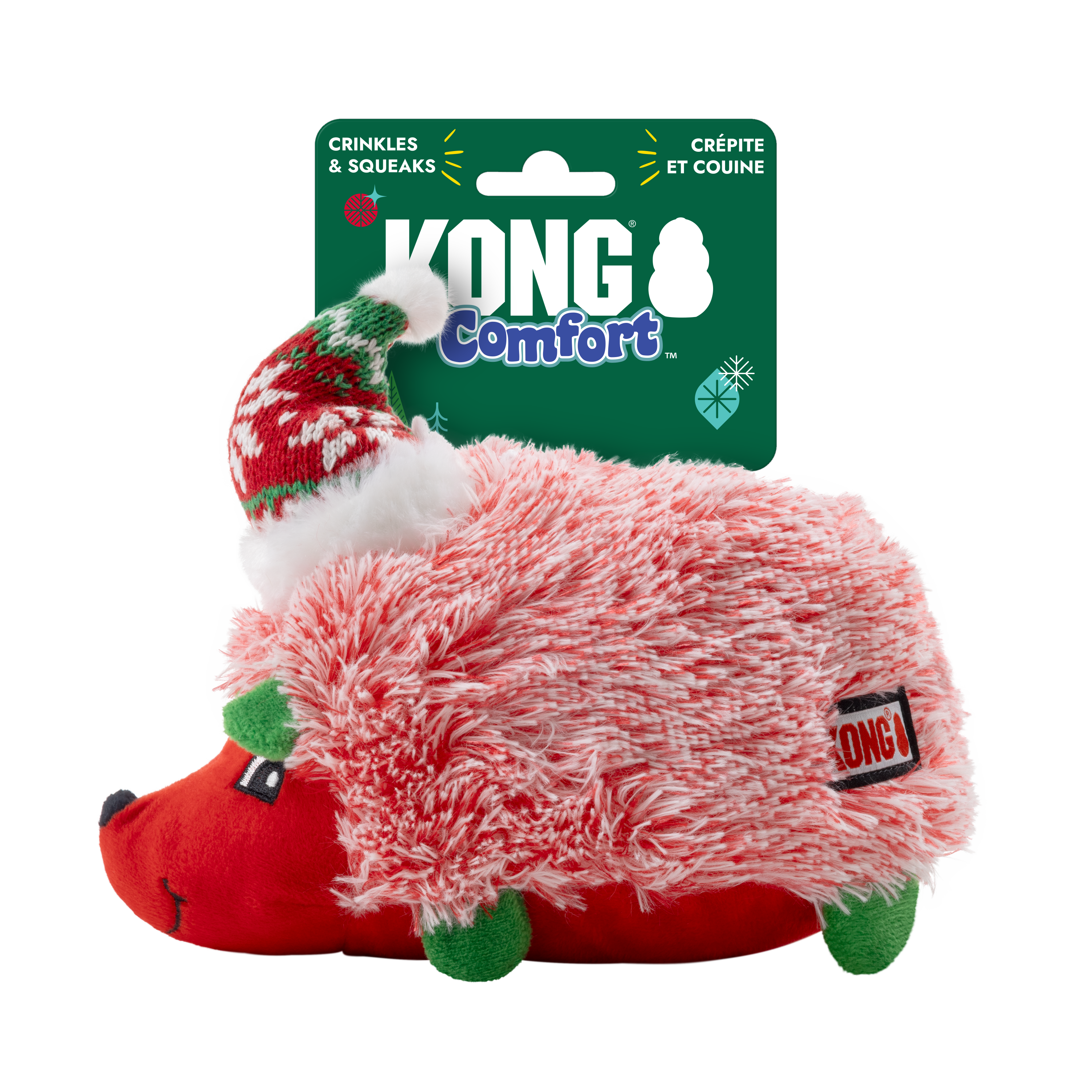 Kong-Comfort Hedgehog Holiday Toy for Dogs