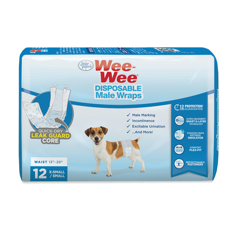 Four Paws-Wee Wee Disposable Male Wrap
