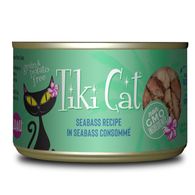 Tiki Cat-Oahu Luau Grain Free Seabass Canned Cat Food
