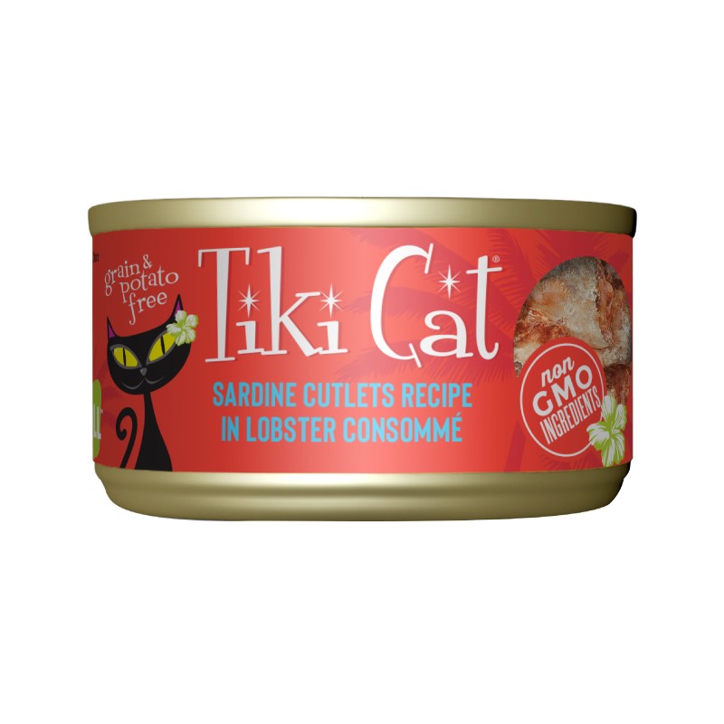 Tiki Cat-Bora Bora Grill Grain Free Sardine Cutlets In Lobster Consomme Single Canned Cat Food