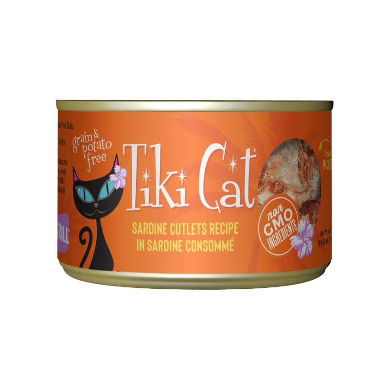 Tiki Cat-Tahitian Grill Grain Free Sardine Cutlets Canned Cat Food
