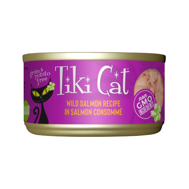Tiki Cat-Hanalei Luau Grain Free Wild Salmon In Salmon Consomme Canned Cat Food