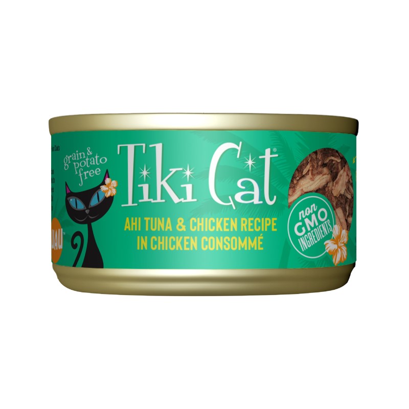 Tiki Cat-Hookena Luau Grain Free Ahi Tuna And Chicken In Chicken Consomme Canned Cat Food