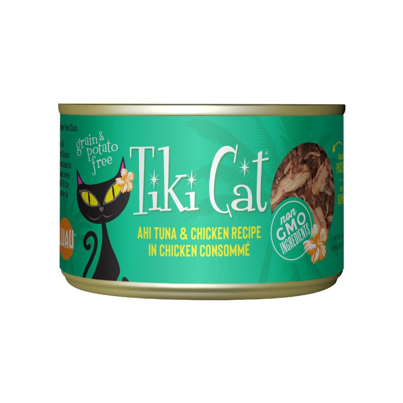 Tiki Cat-Hookena Luau Grain Free Ahi Tuna And Chicken In Chicken Consomme Canned Cat Food