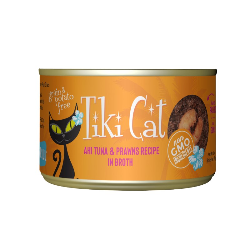 Tiki Cat-Manana Grill Grain Free Ahi Tuna With Tiger Prawns In Tuna Consomme Canned Cat Food