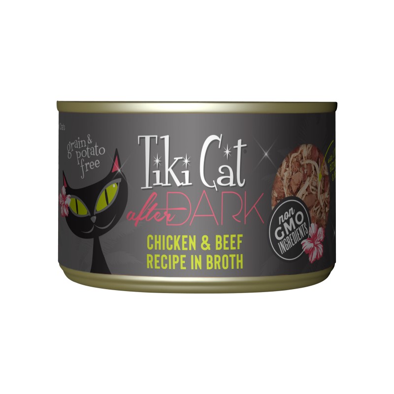 Tiki Cat-After Dark Grain Free Chicken and Beef Canned Cat Food