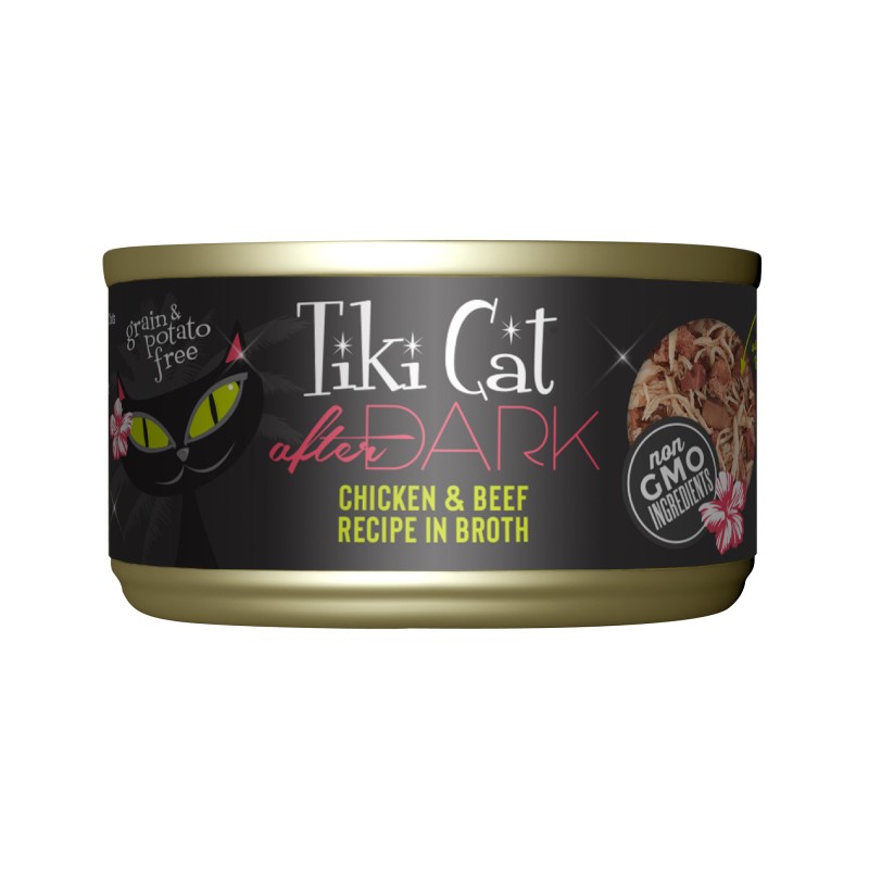 Tiki Cat-After Dark Grain Free Chicken and Beef Canned Cat Food