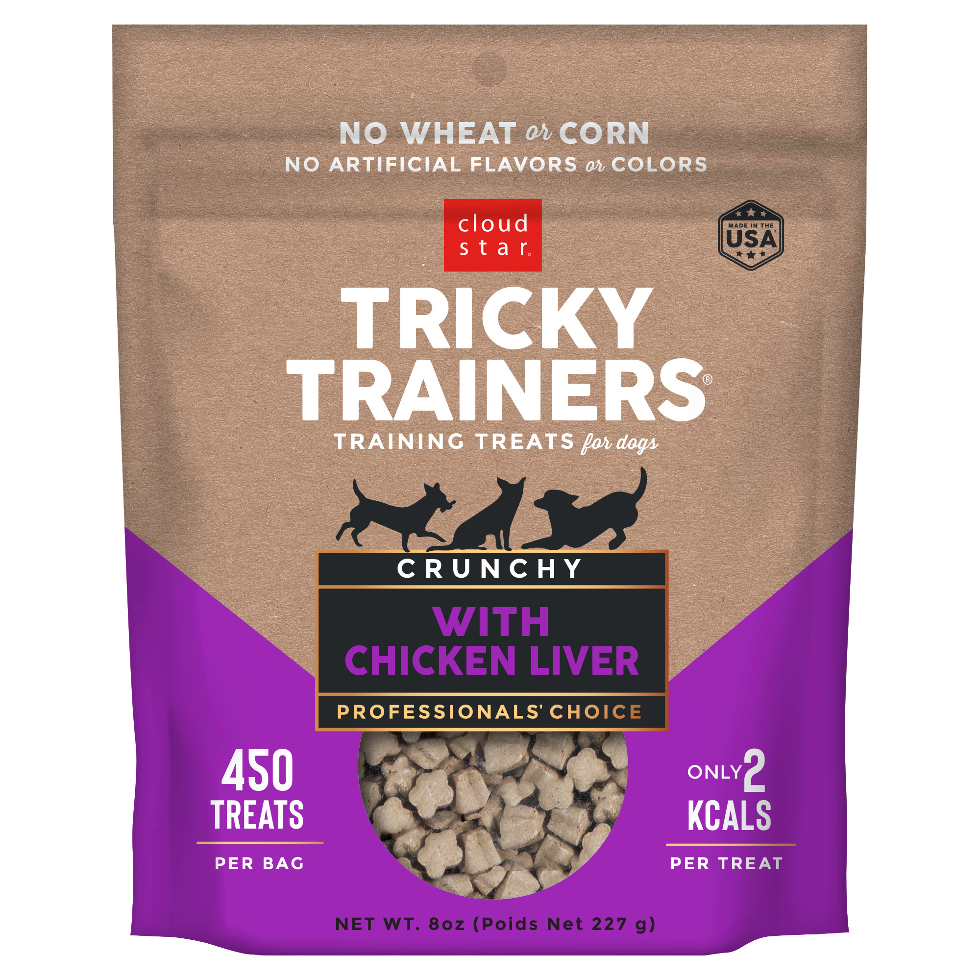 Cloud Star-Tricky Trainers Crunchy with Chicken Liver Dog Treats