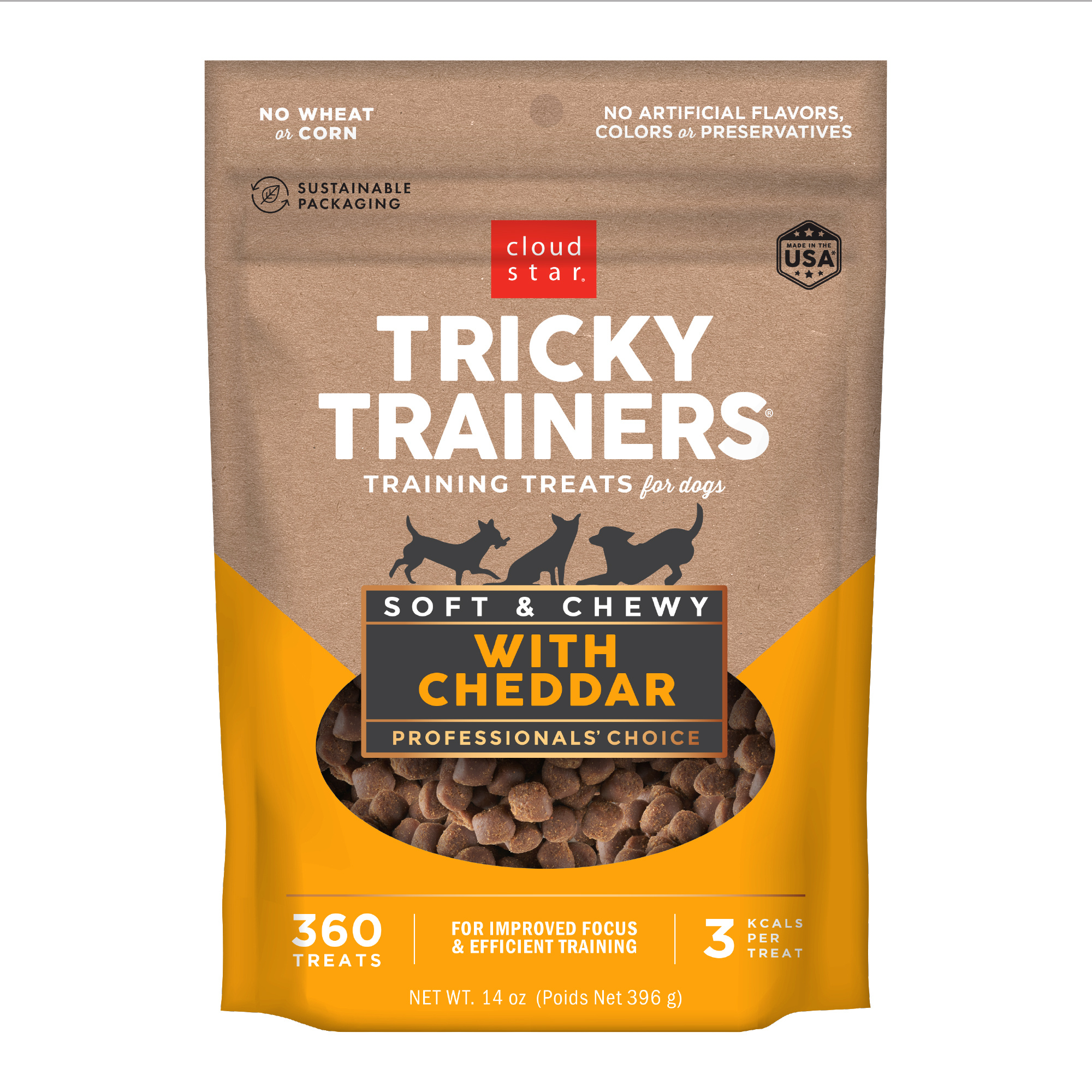 Cloud Star-Tricky Trainers Soft & Chewy with Cheddar Dog Treats