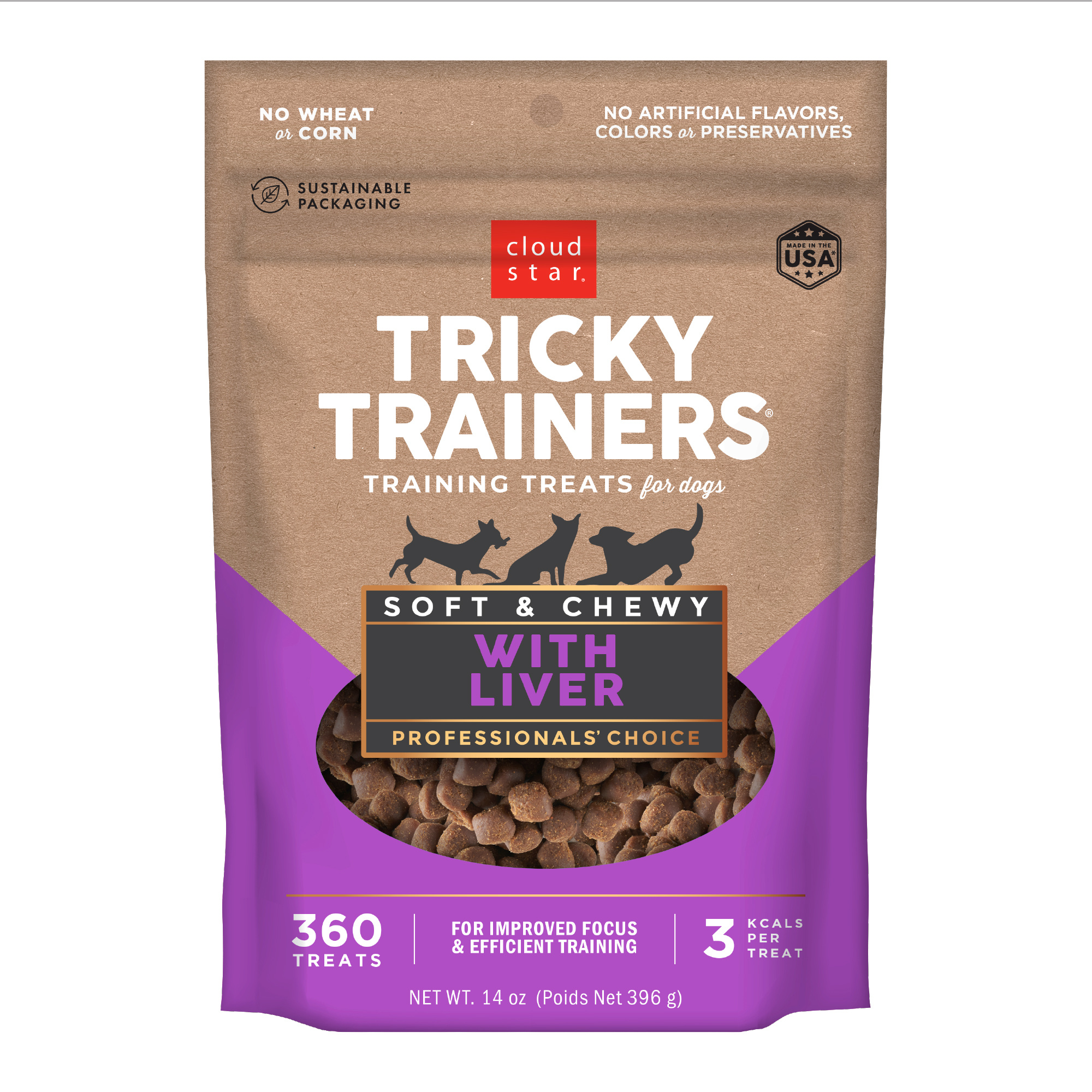 Cloud Star-Tricky Trainers Soft & Chewy with Liver Dog Treats