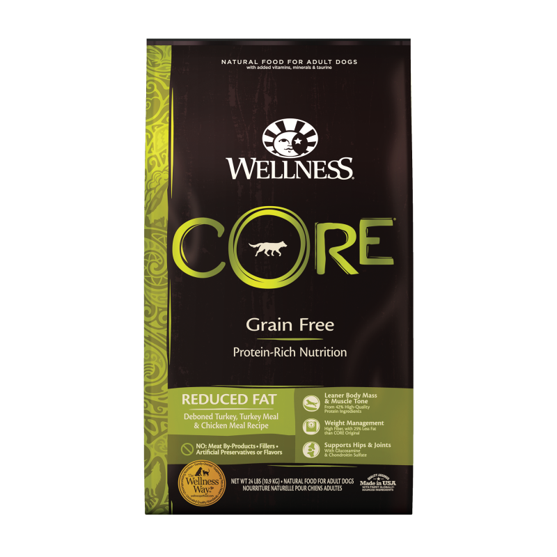 Wellness-CORE Natural Grain Free Reduced Fat Weight Management Turkey & Chicken Recipe Dry Dog Food