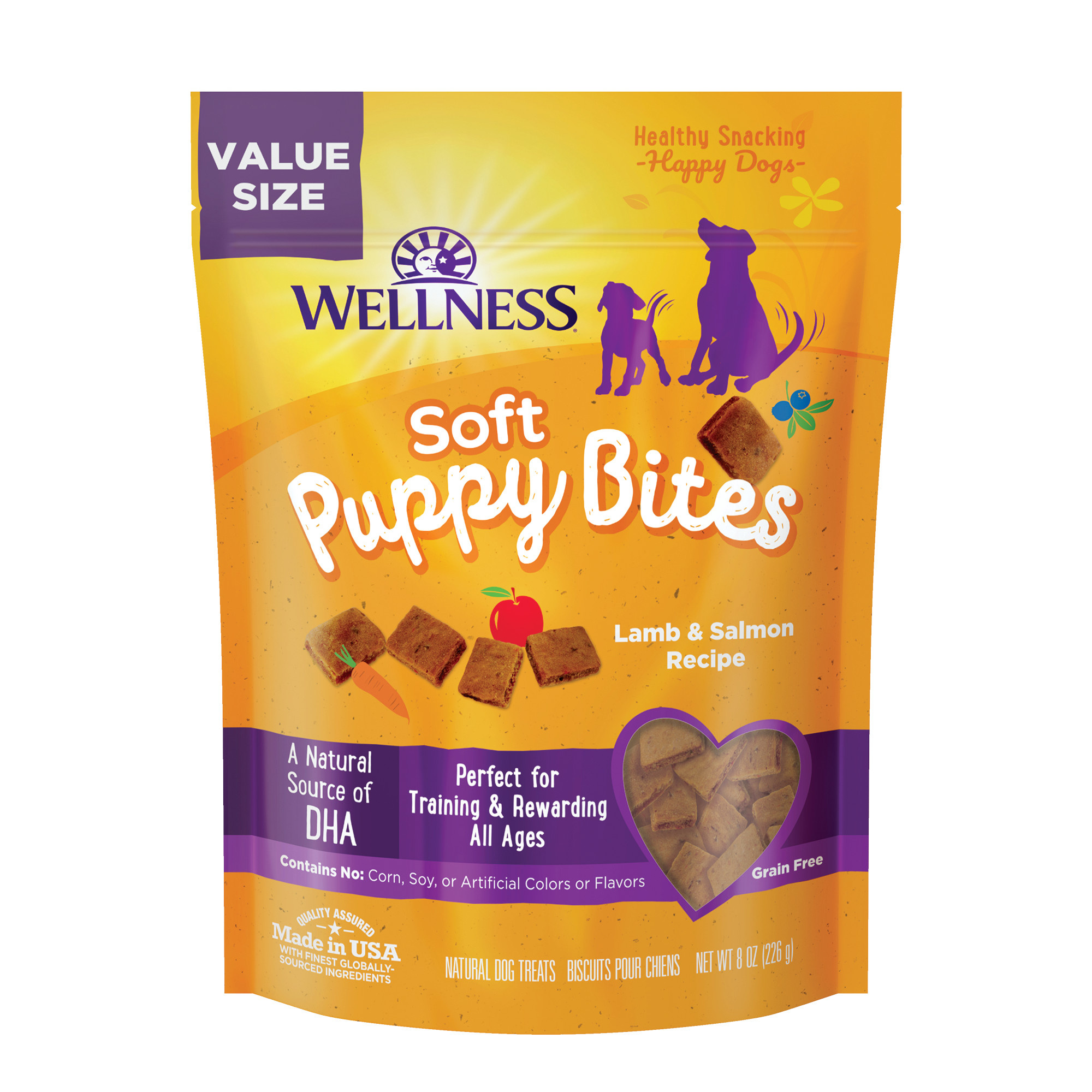 Wellness-Soft Puppy Bites Lamb & Salmon Recipe Dog Treats