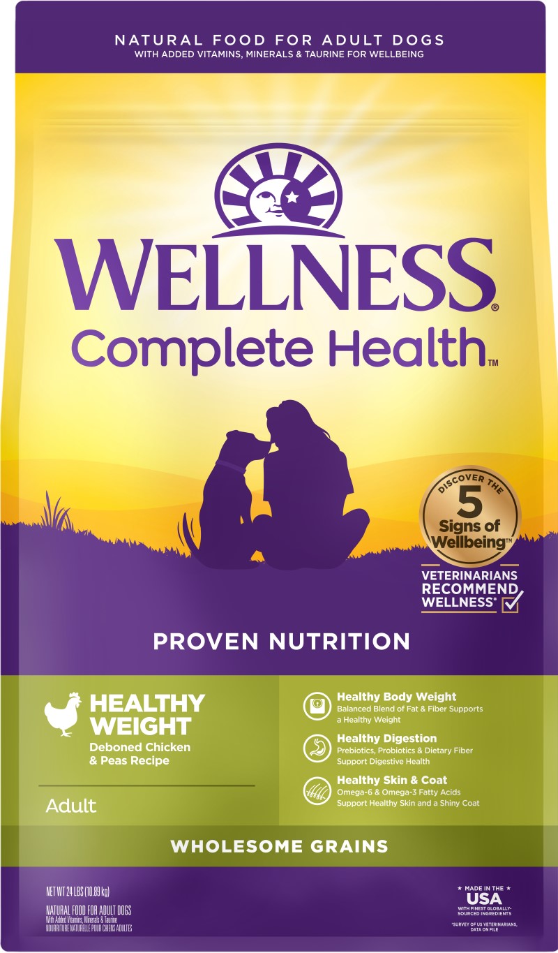 Wellness-Complete Health Natural Healthy Weight Chicken and Peas Recipe Dry Dog Food