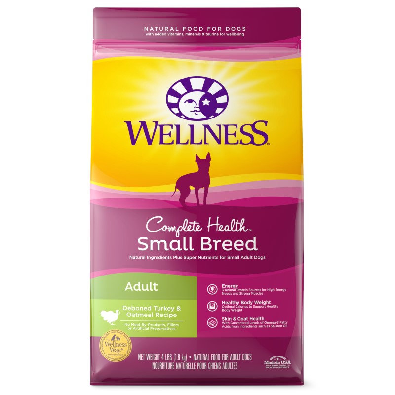Wellness-Complete Health Natural Small Breed Adult Turkey and Oatmeal Recipe Dry Dog Food