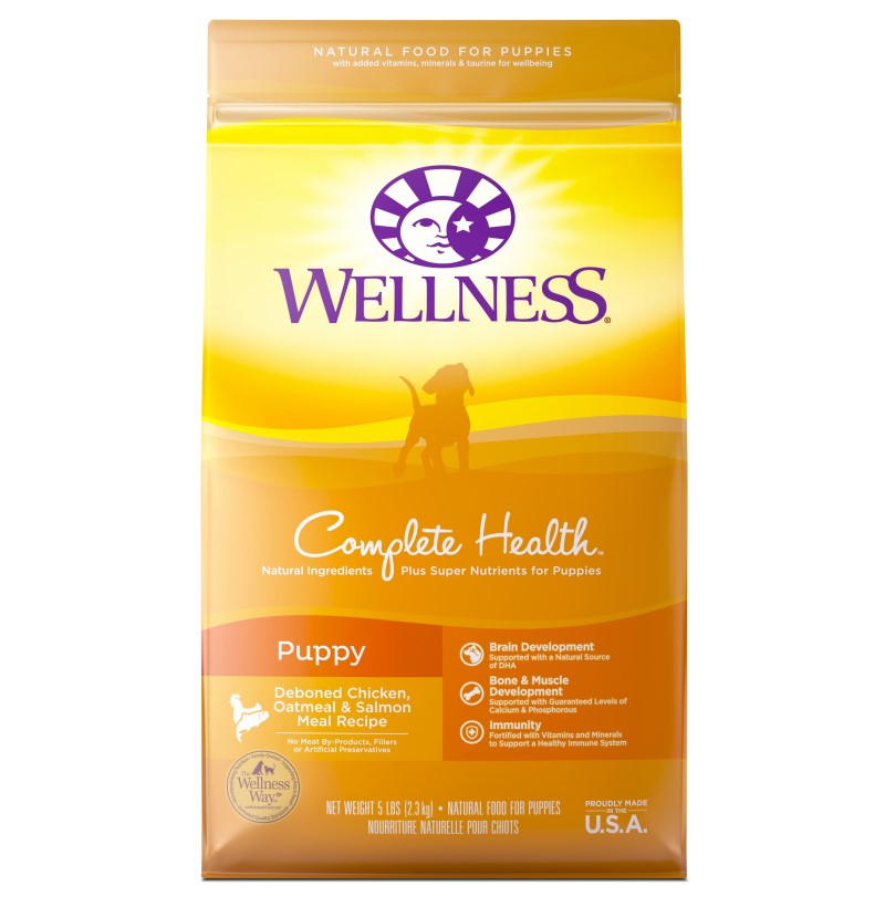 Wellness-Complete Health Puppy Chicken, Oatmeal & Salmon Dry Dog Food