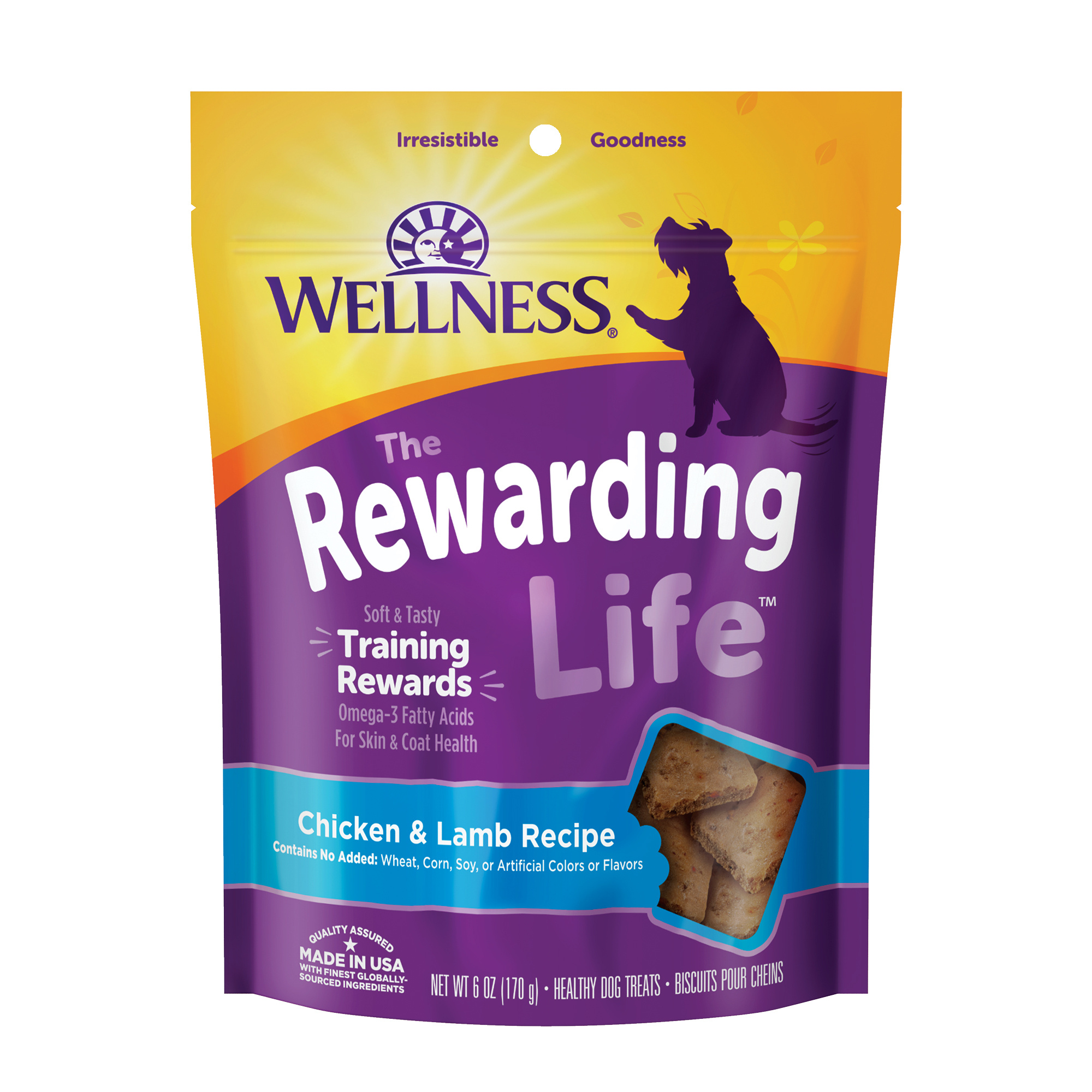 Wellness-Rewarding Life Chicken & Lamb Grain-Free Soft & Chewy Dog Treats
