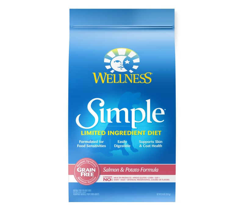 Wellness-Simple Grain Free Natural Limited Ingredient Diet Salmon and Potato Recipe Dry Dog Food