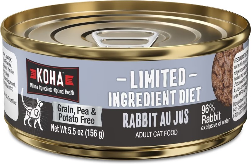 KOHA Pet Food-Grain & Potato Free Limited Ingredient Diet Rabbit Pate Canned Cat Food