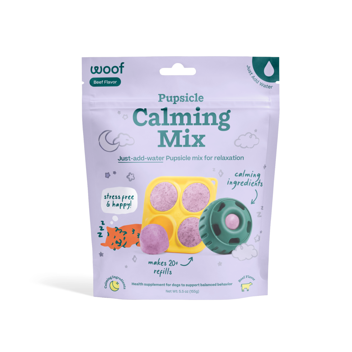 Woof-Pupsicle Treat Mix Calming Lickable Dog Treats