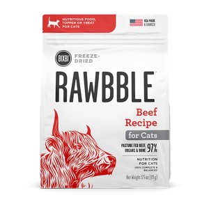 Bixbi-Rawbble Freeze-Dried Raw Beef Recipe Grain-Free Cat Food
