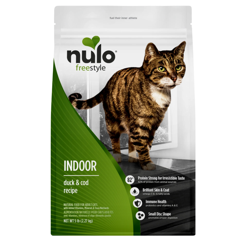 Nulo-FreeStyle Indoor Cat Grain Free Duck and Lentils Recipe Dry Cat Food