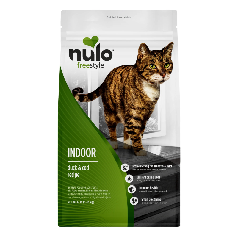 Nulo-FreeStyle Indoor Cat Grain Free Duck and Lentils Recipe Dry Cat Food