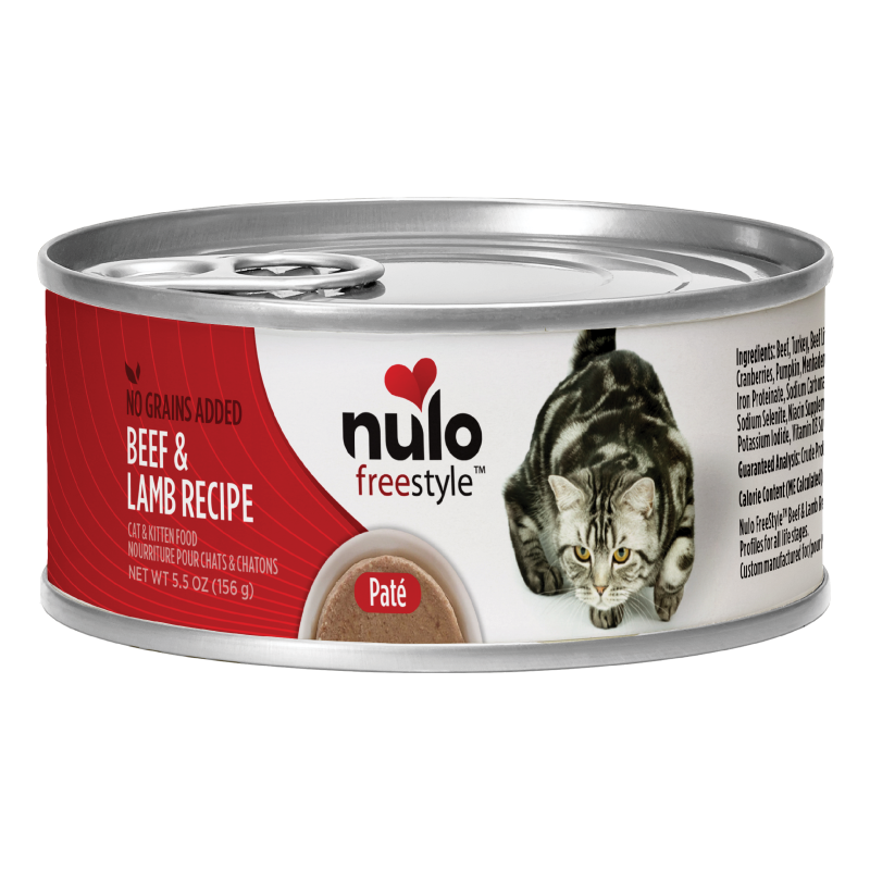 Nulo-FreeStyle Grain Free Beef and Lamb Recipe Canned Kitten and Cat Food