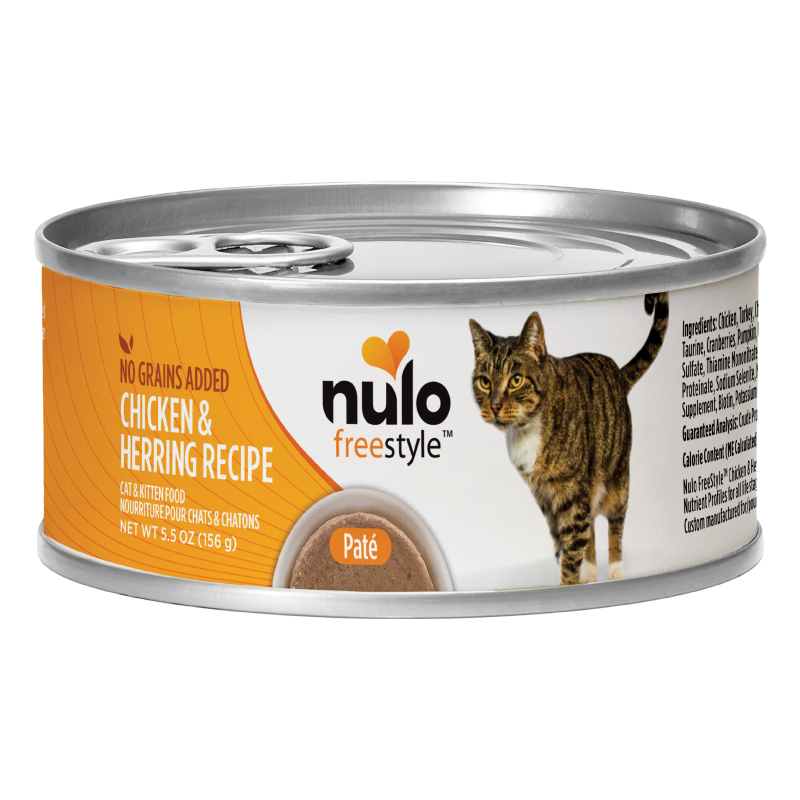 Nulo-FreeStyle Grain Free Chicken and Herring Recipe Canned Kitten and Cat Food