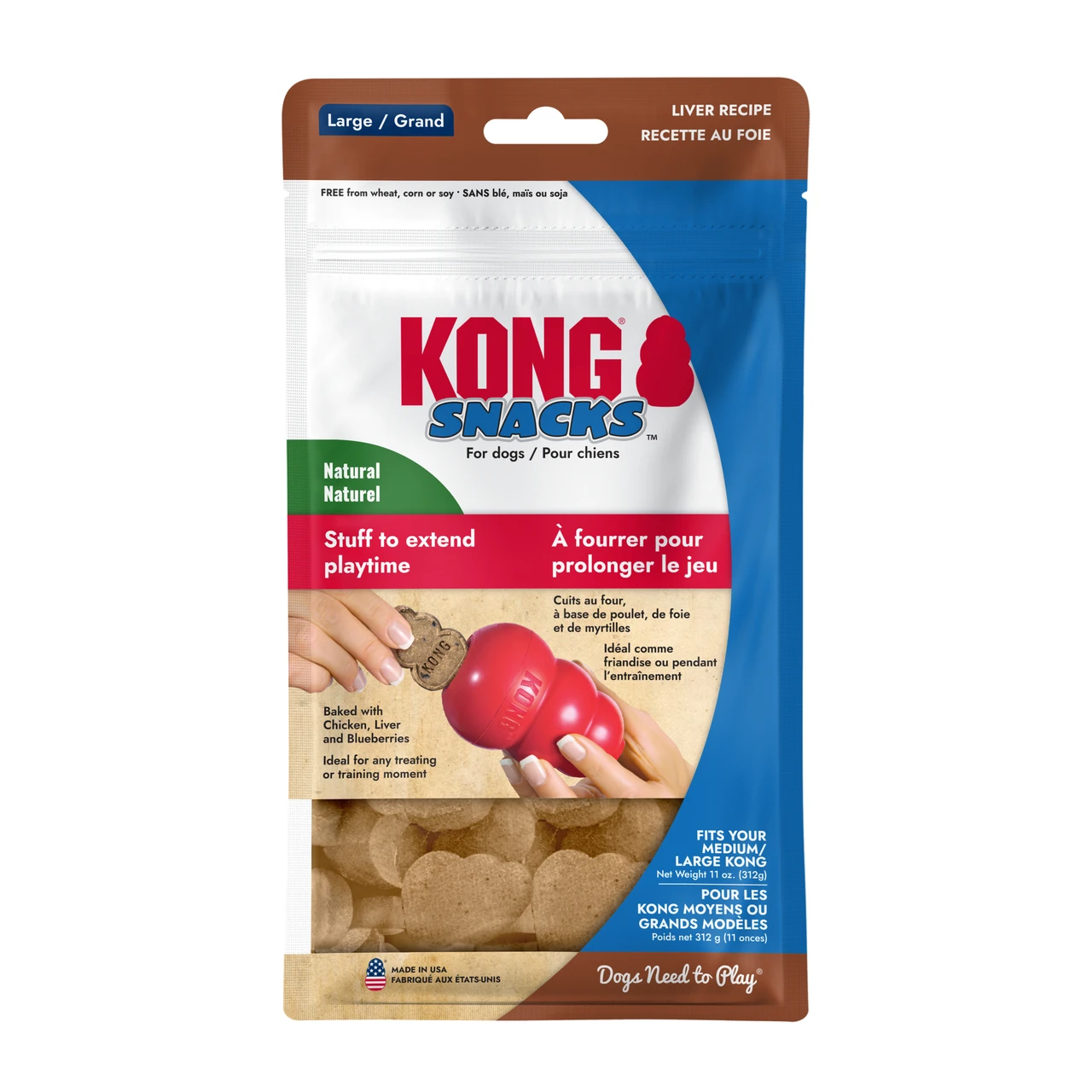 KONG-Stuff'N Snacks Liver Recipe Dog Treats