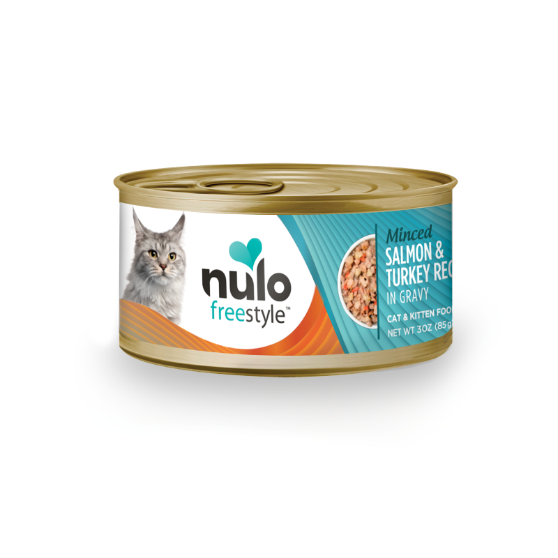 Nulo-Freestyle Grain Free Minced Salmon & Turkey Recipe in Gravy Canned Cat Food