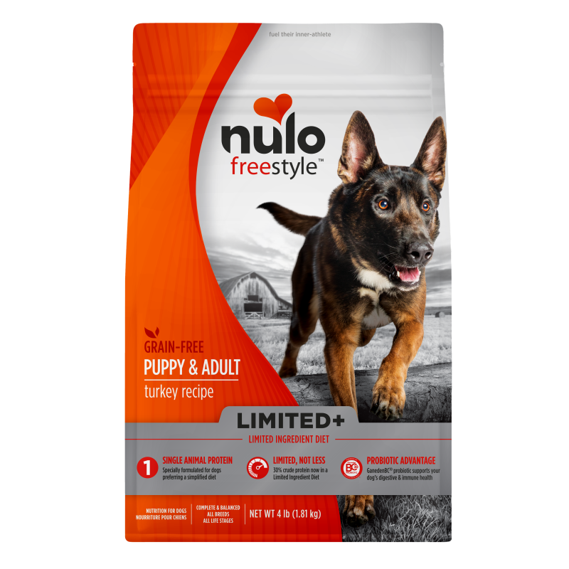Nulo-FreeStyle Limited+ Grain Free Turkey Recipe Puppy & Adult Dry Dog Food