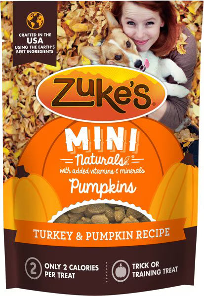 Zuke's-Mini Naturals Pumpkins Turkey & Pumpkin Recipe Dog Treats