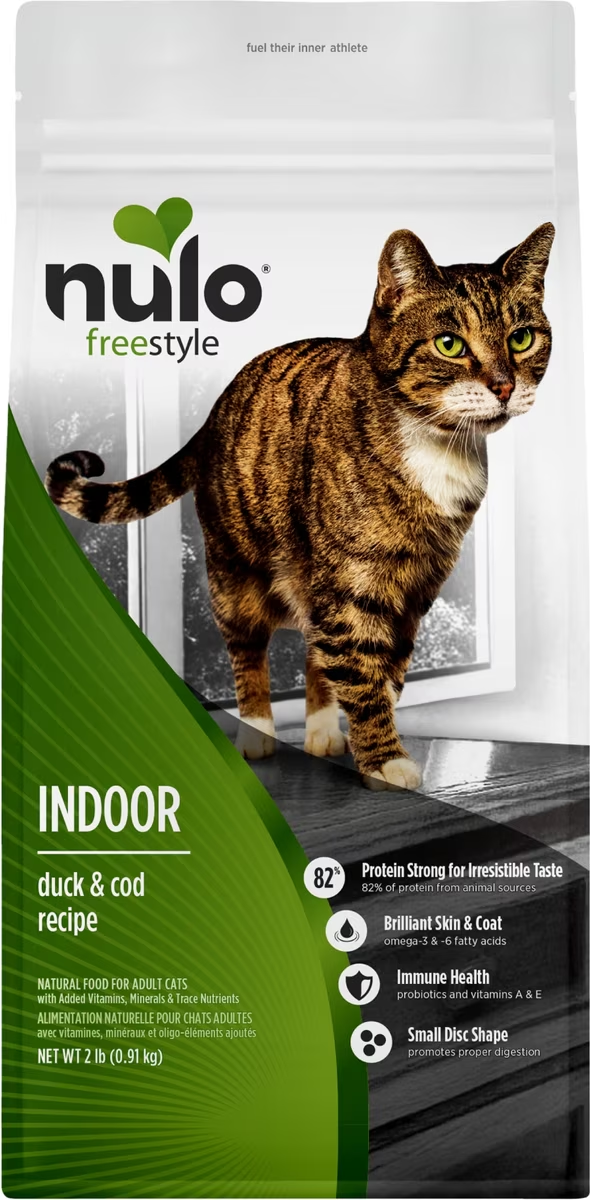Nulo-FreeStyle Indoor Cat Grain Free Duck and Lentils Recipe Dry Cat Food