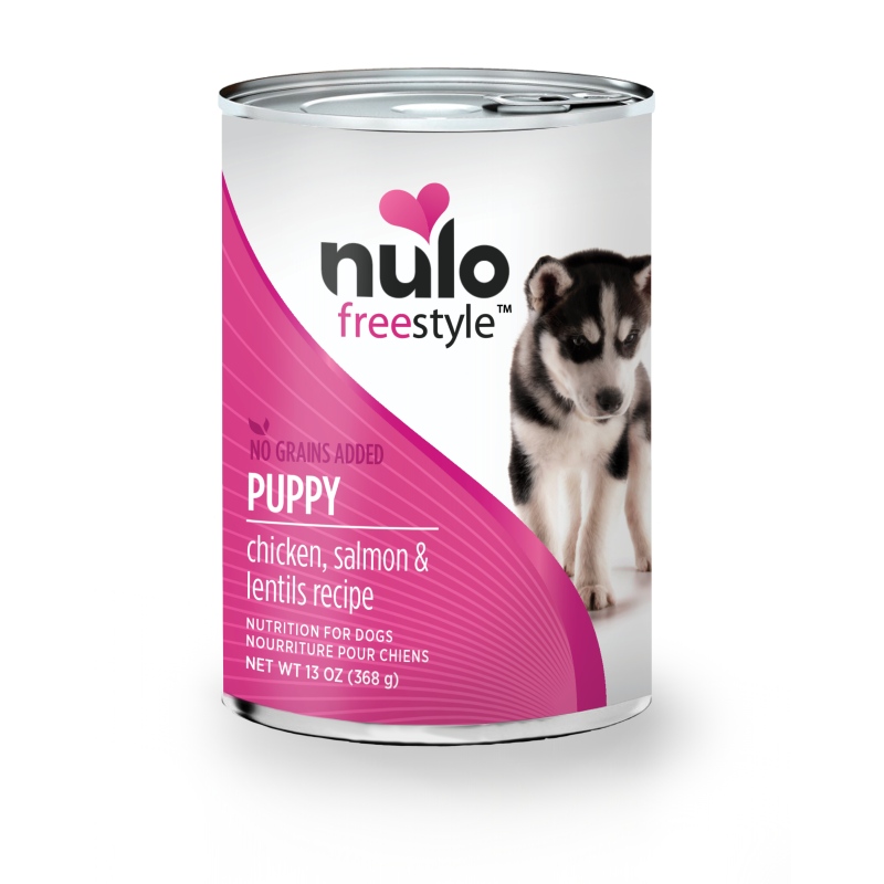 Nulo-Freestyle Puppy Grain Free Chicken, Salmon & Lentils Recipe Canned Dog Food