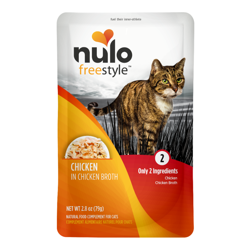 Nulo-Freestyle Grain Free Chicken in Broth Meaty Cat Food Topper Pouch
