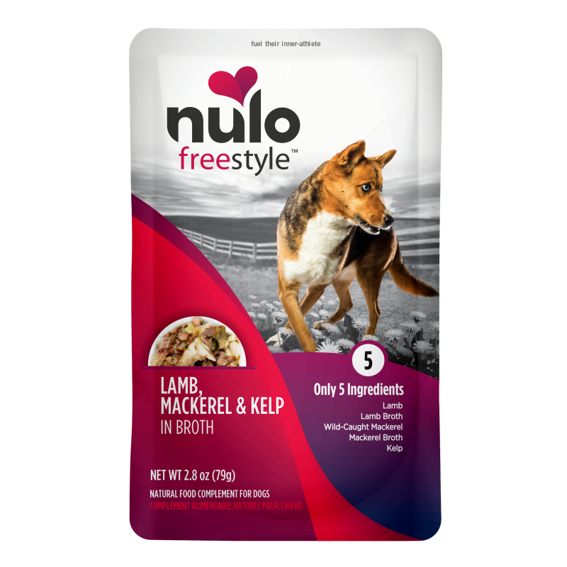 Nulo-Grain Free Lamb, Saba & Kelp in Broth Recipe Dog Food Topper Pouch