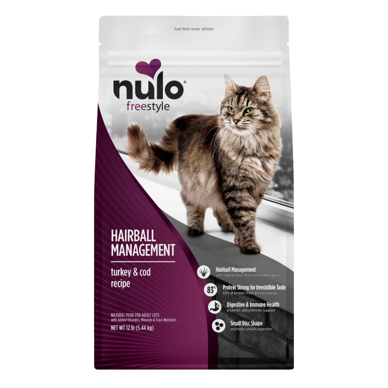 Nulo-Adult Hairball Management Turkey & Cod Recipe Dry Cat Food
