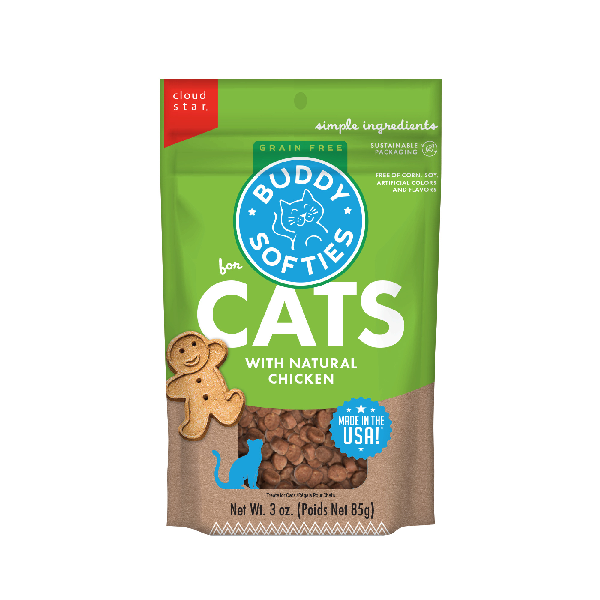 Cloud Star-Buddy Biscuits Grain Free Tender Chicken Cat Treats
