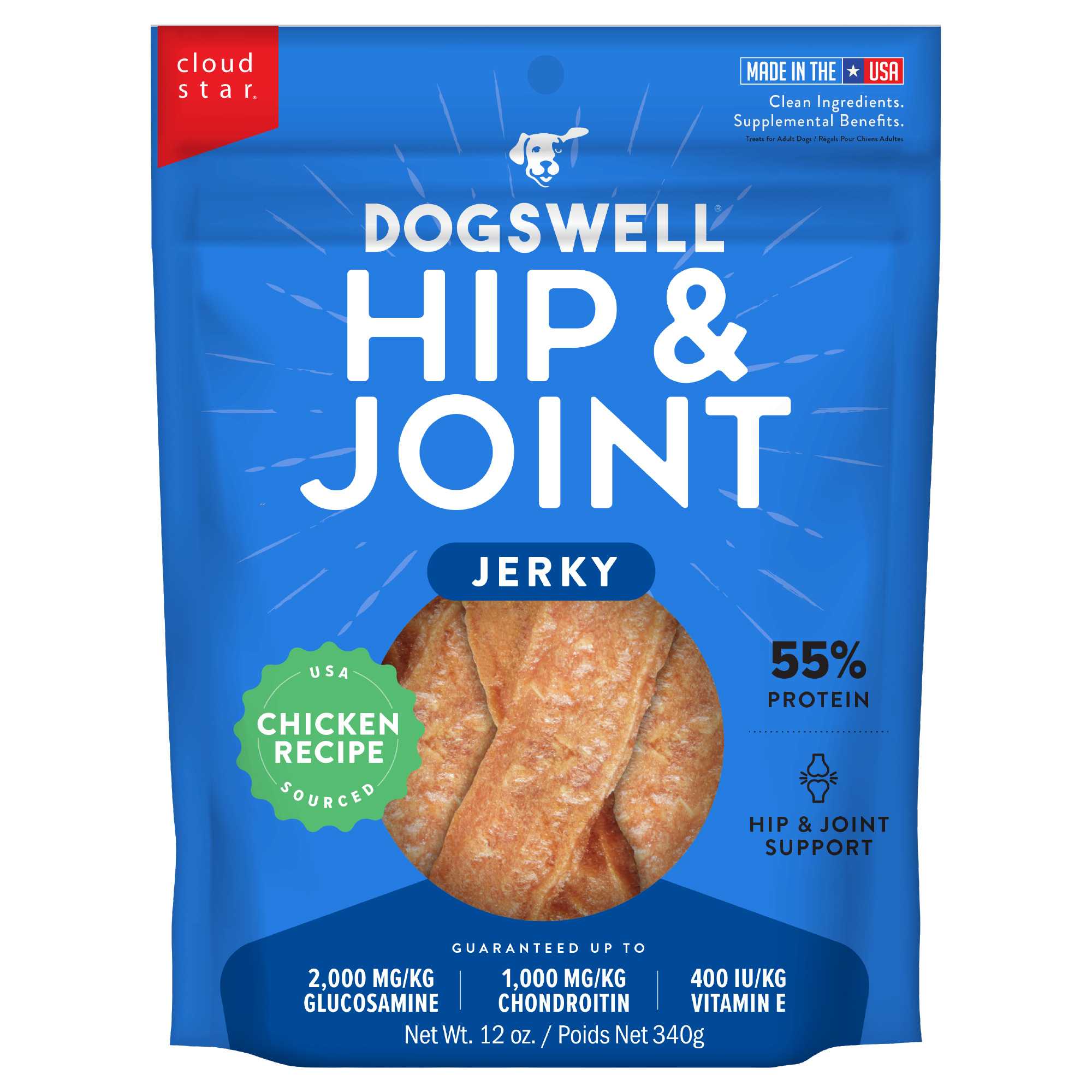 Dogswell-Hip & Joint Chicken Jerky Dog Treats